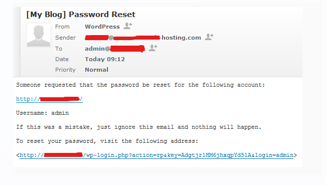 change WordPress admin password