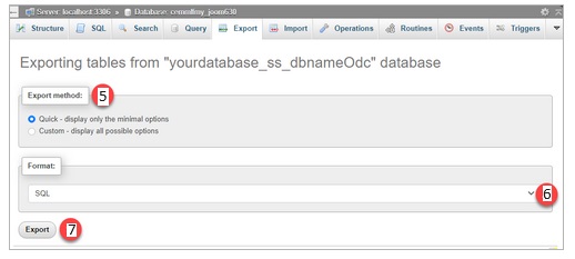 MySQL Database backup